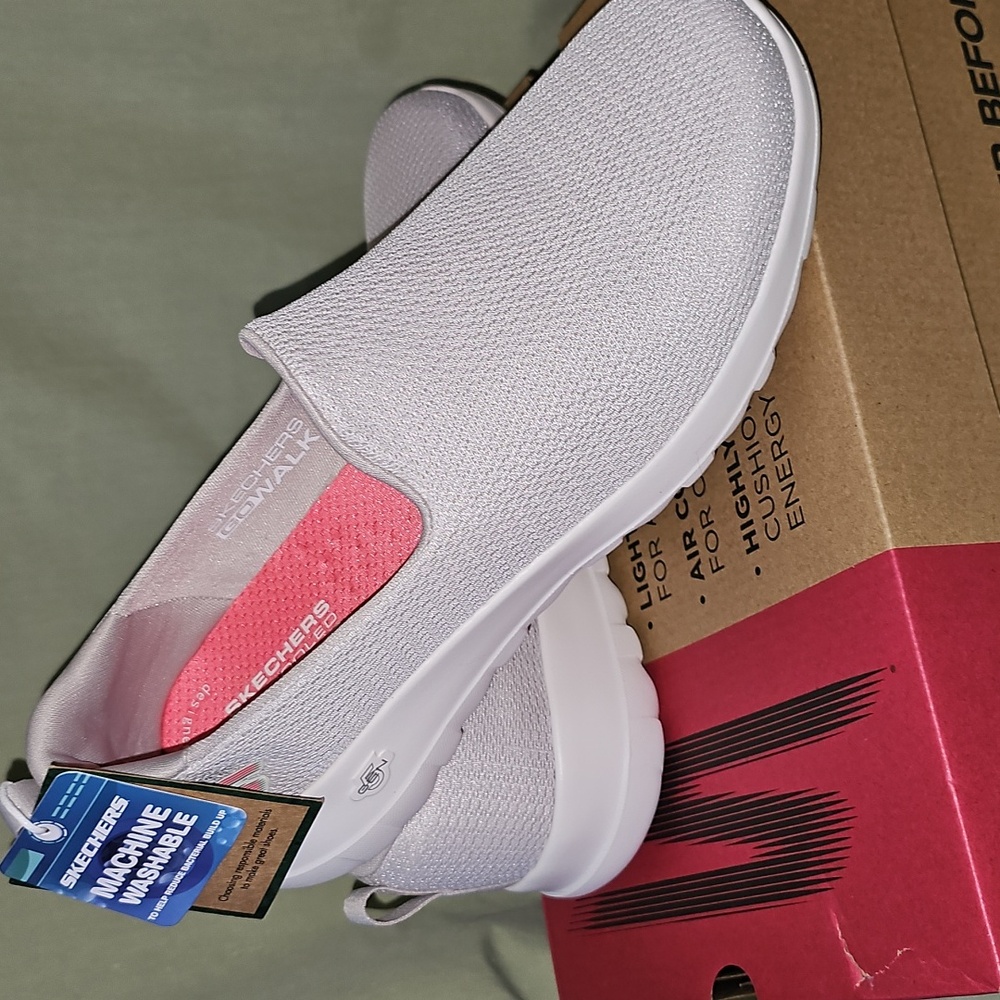 Skechers Women's Slip-On Sneakers - Light Gray - Picture 3 of 3